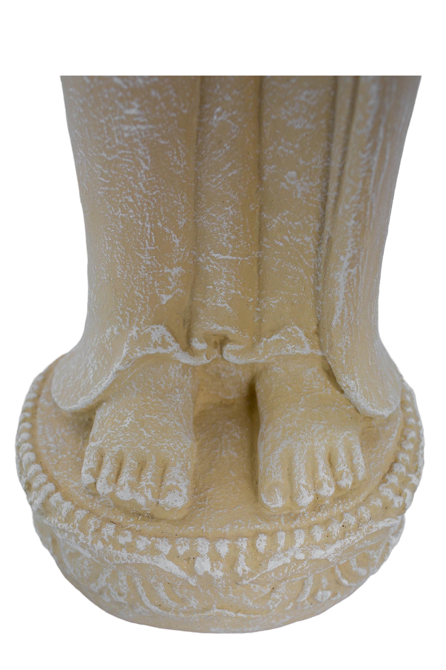 Standing Buddha White Antique