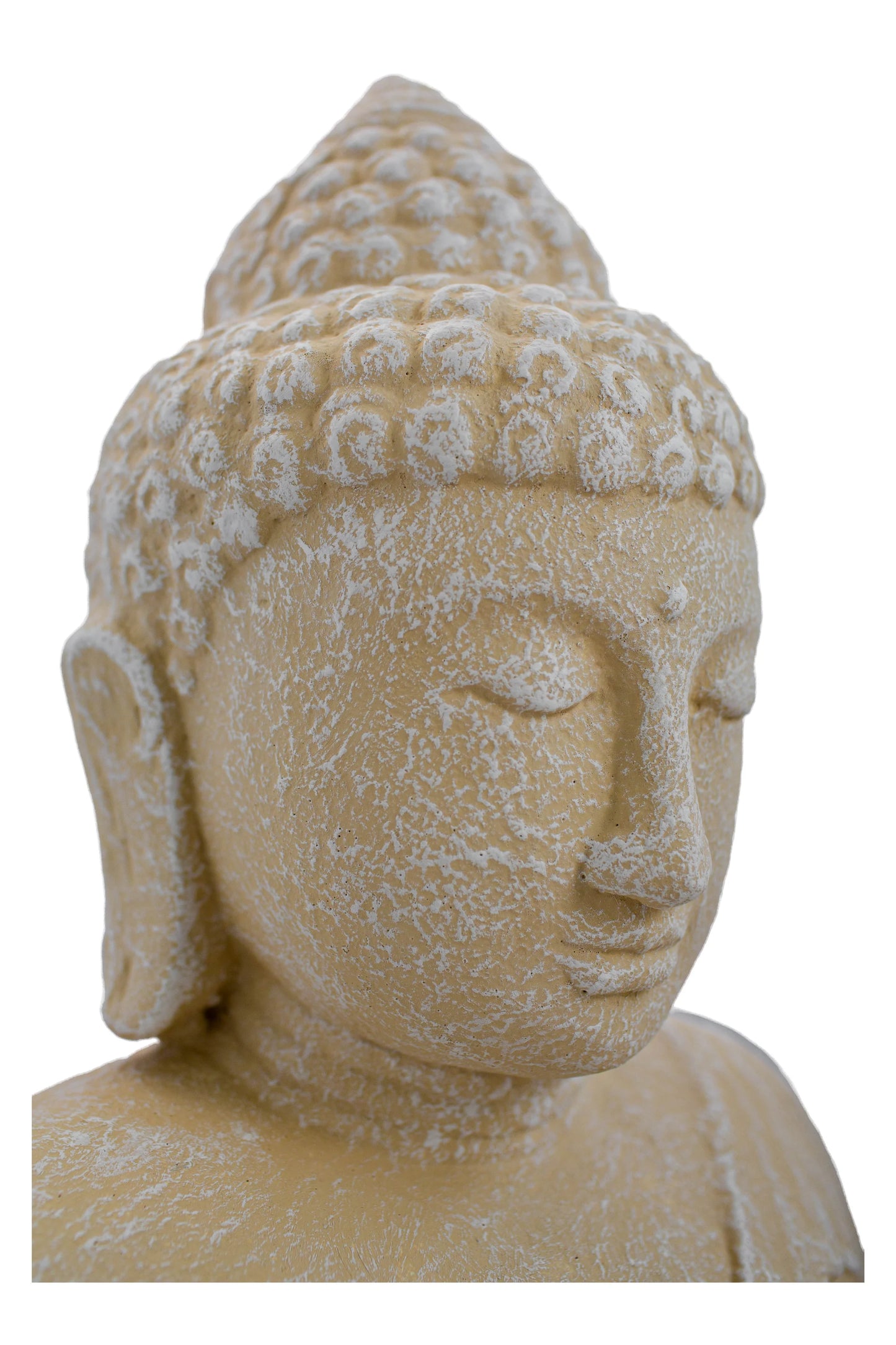 Standing Buddha White Antique
