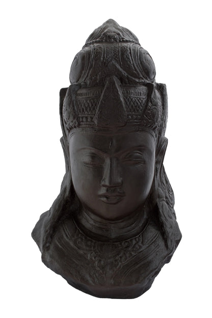 Lord Shiva Head Black Antique