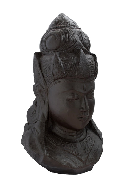 Lord Shiva Head Black Antique