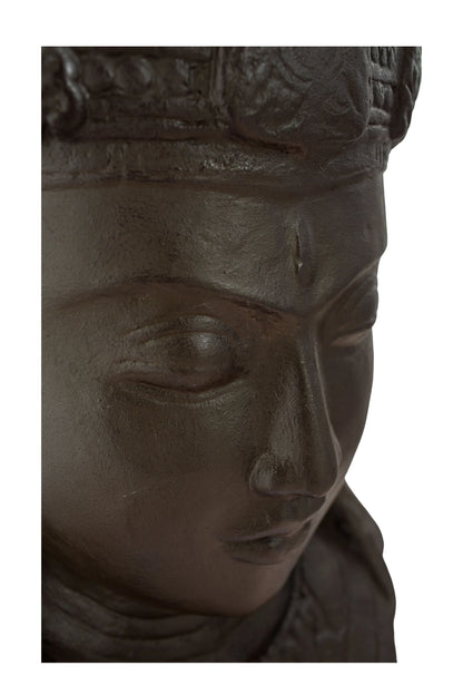 Lord Shiva Head Black Antique