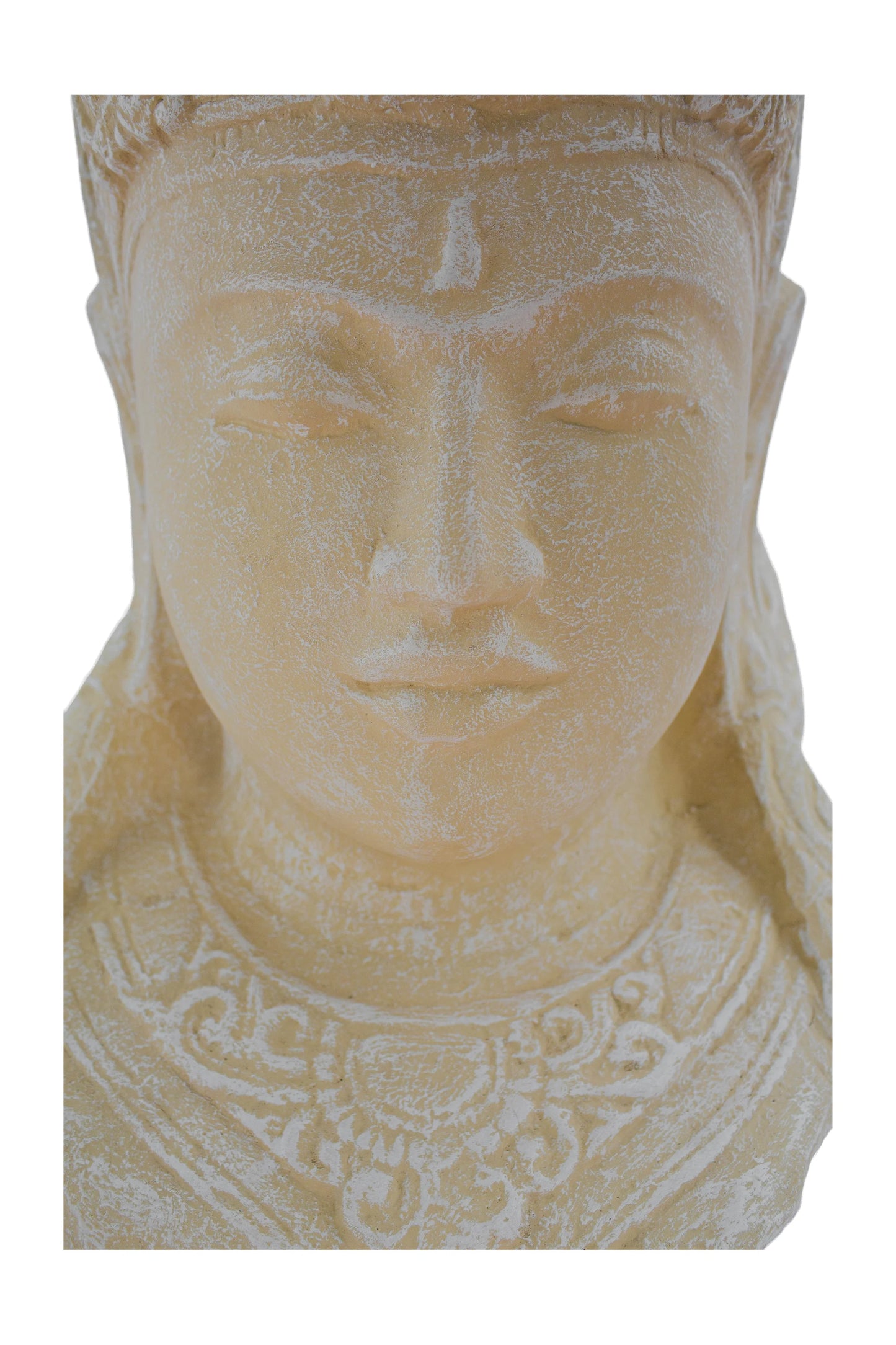 Lord Shiva Head White Antique