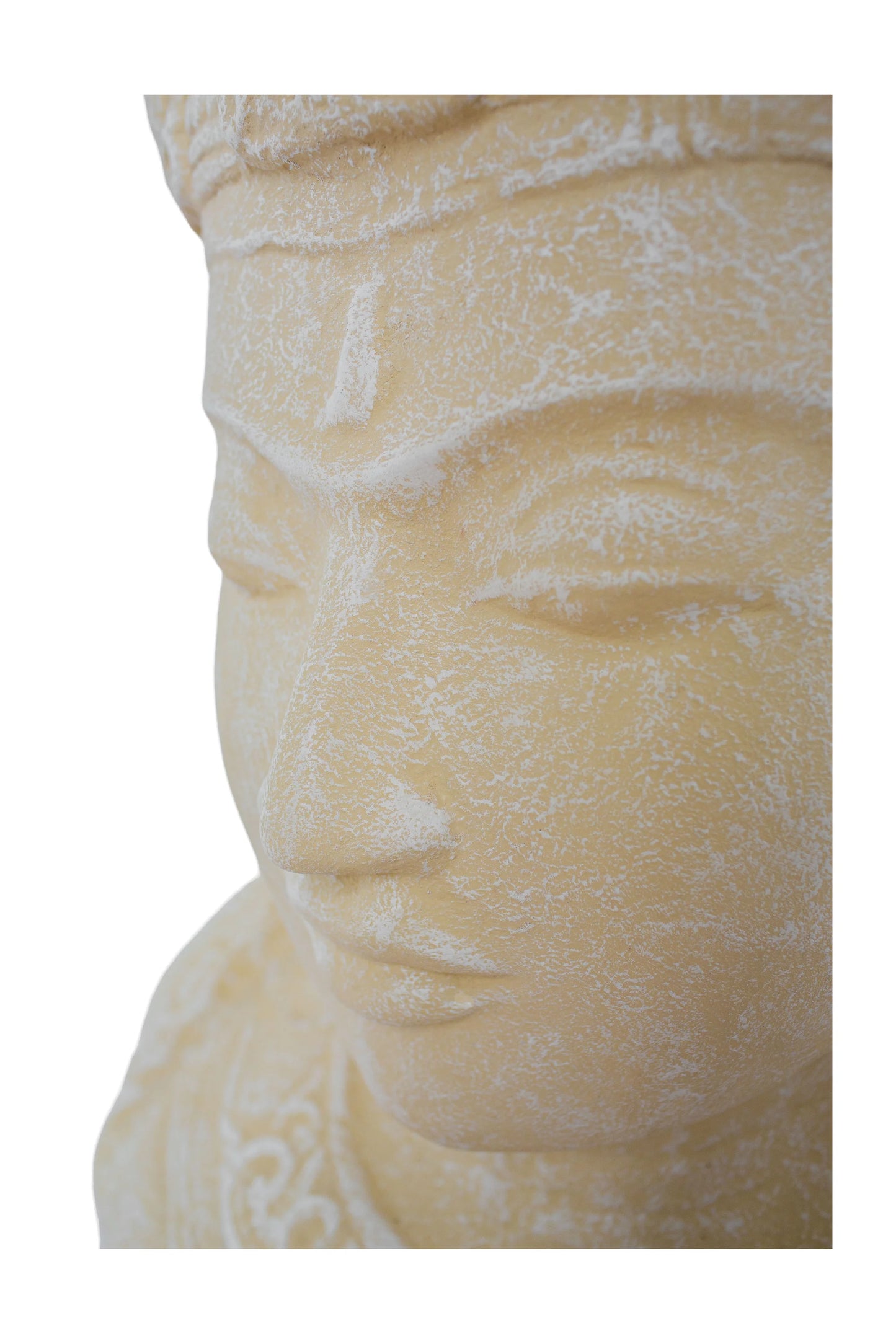 Lord Shiva Head White Antique
