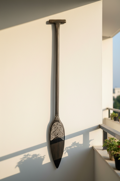 Timor Tribal Handcarved Wooden Oar - Style 12