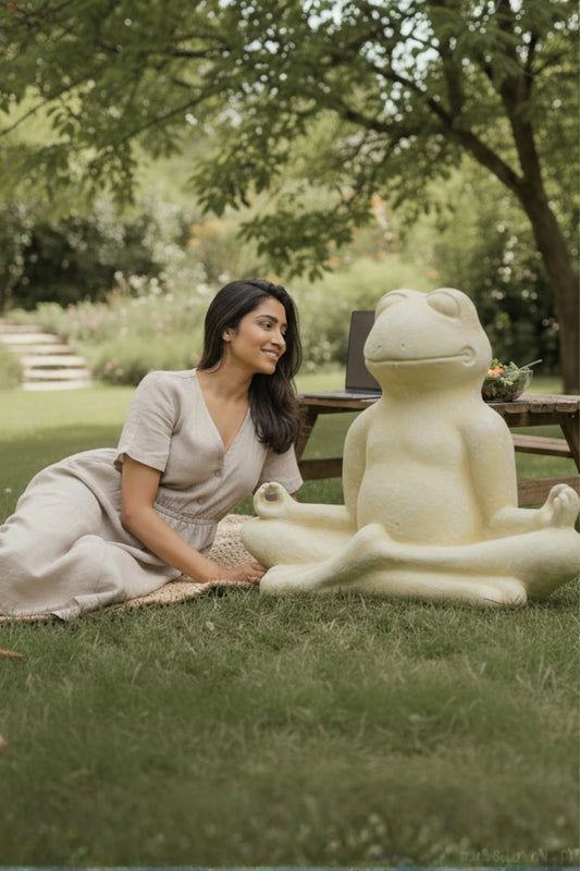 Meditating Frog - Large - Style 01
