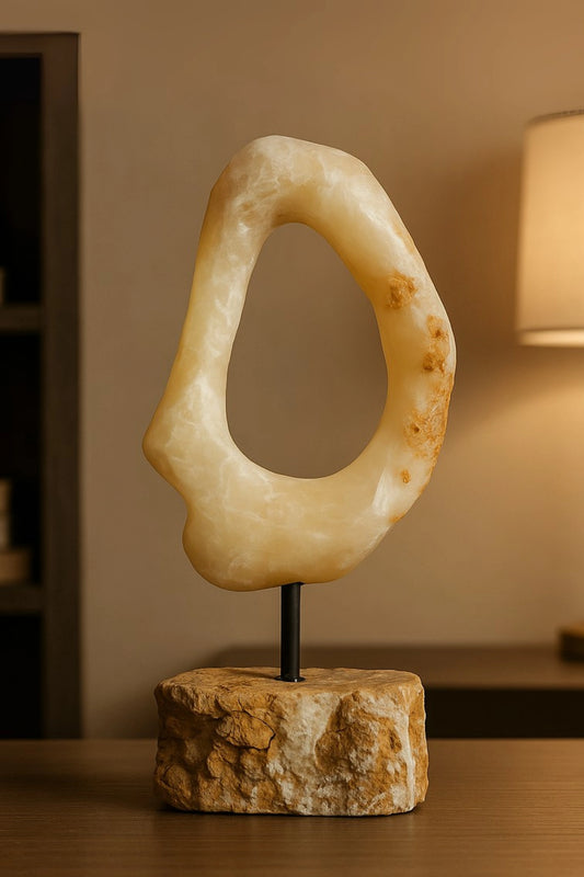 Onyx Protective Ring - Natural Stone - Medium