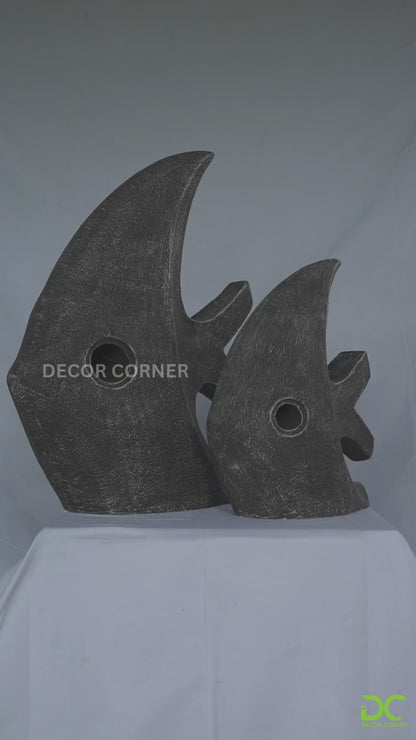 Fish Statue Set (Medium & Small)