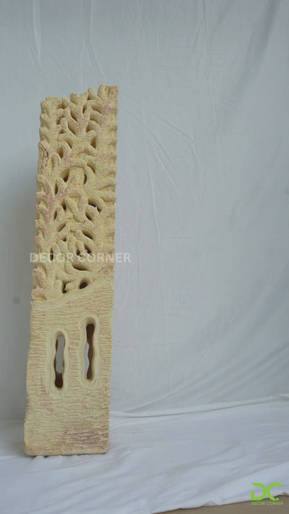 Hand Carved Garden Column - Small