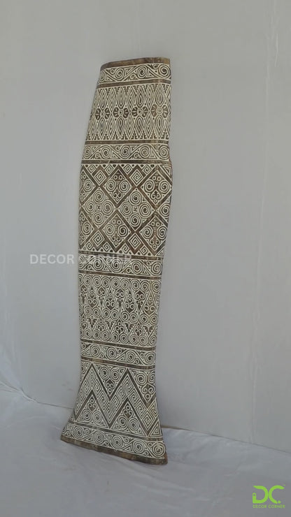 Timor Tribal Handcarved Panel - Style 2