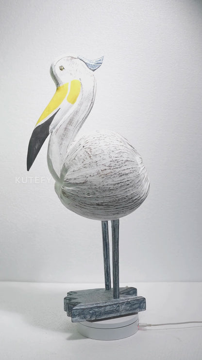 Chubby Chomper Pelican  - White