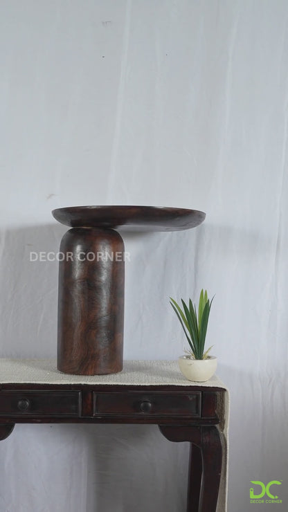 Contemporary Handmade Wooden Accent Table