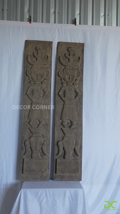 Tribal Madurese Carved Panel – Style 05