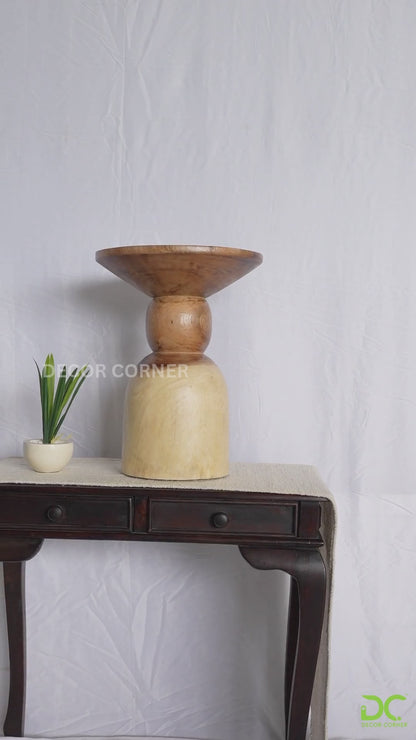 Wooden hand carved tea table - style 08