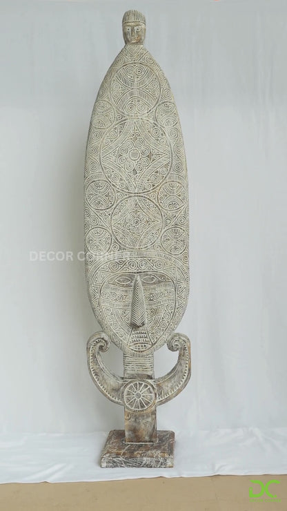 Timor Warlord Hand Carved Statue