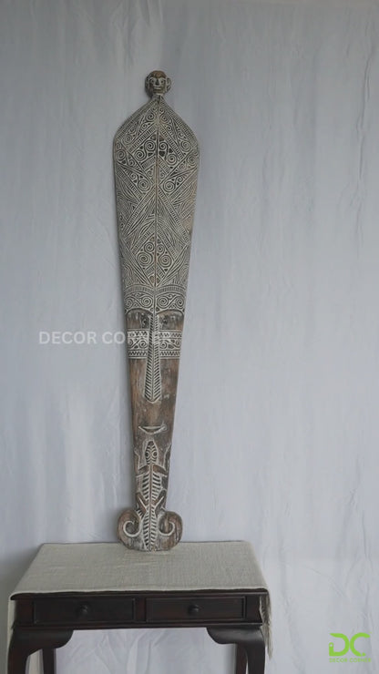 Toraja Queen's Courtier Hand Carved Mask