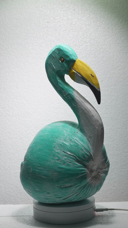 Fat feathers pelican (Aqua Blue)
