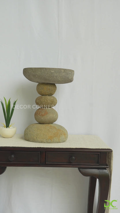Natural Rock Bird Bath - Style 01