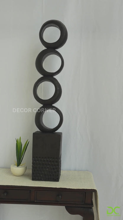 Rings of Positivity Timor Traditional Art Totem - Medium
