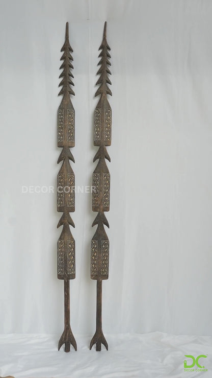 Toraja King’s Antique Wooden Spear