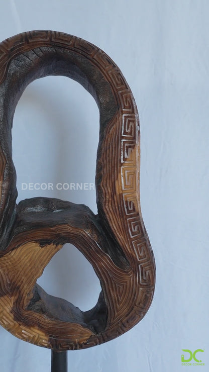 Antique Teak Root Decor with Stand