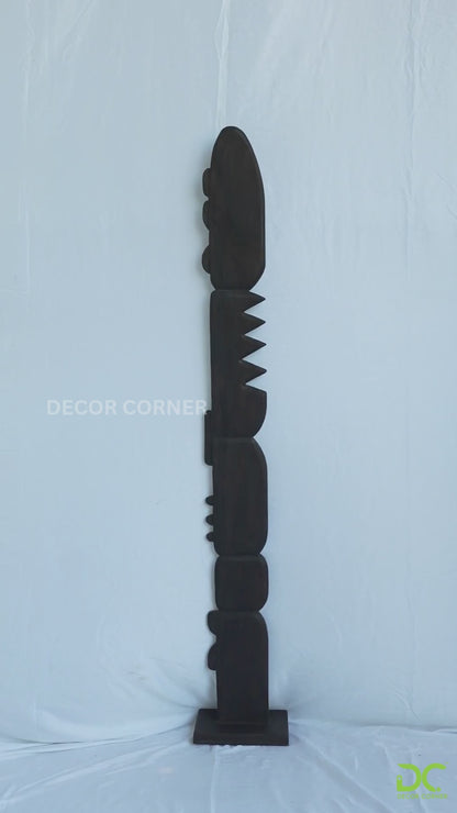 Connected in Peace – Contemporary Handcarved Totem Art – Style 02