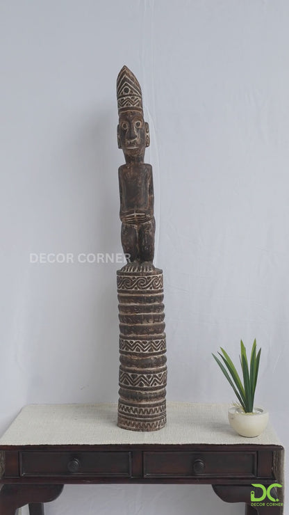 Timor Tribal Mini Totem Carving – Style 2B