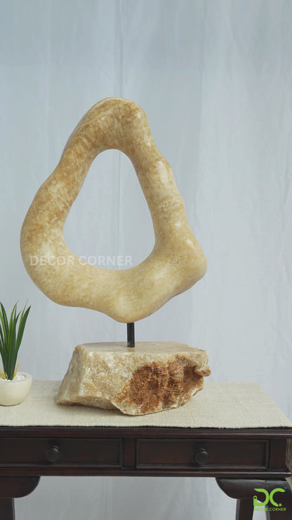 Onyx Protective Ring - Natural Stone - Large