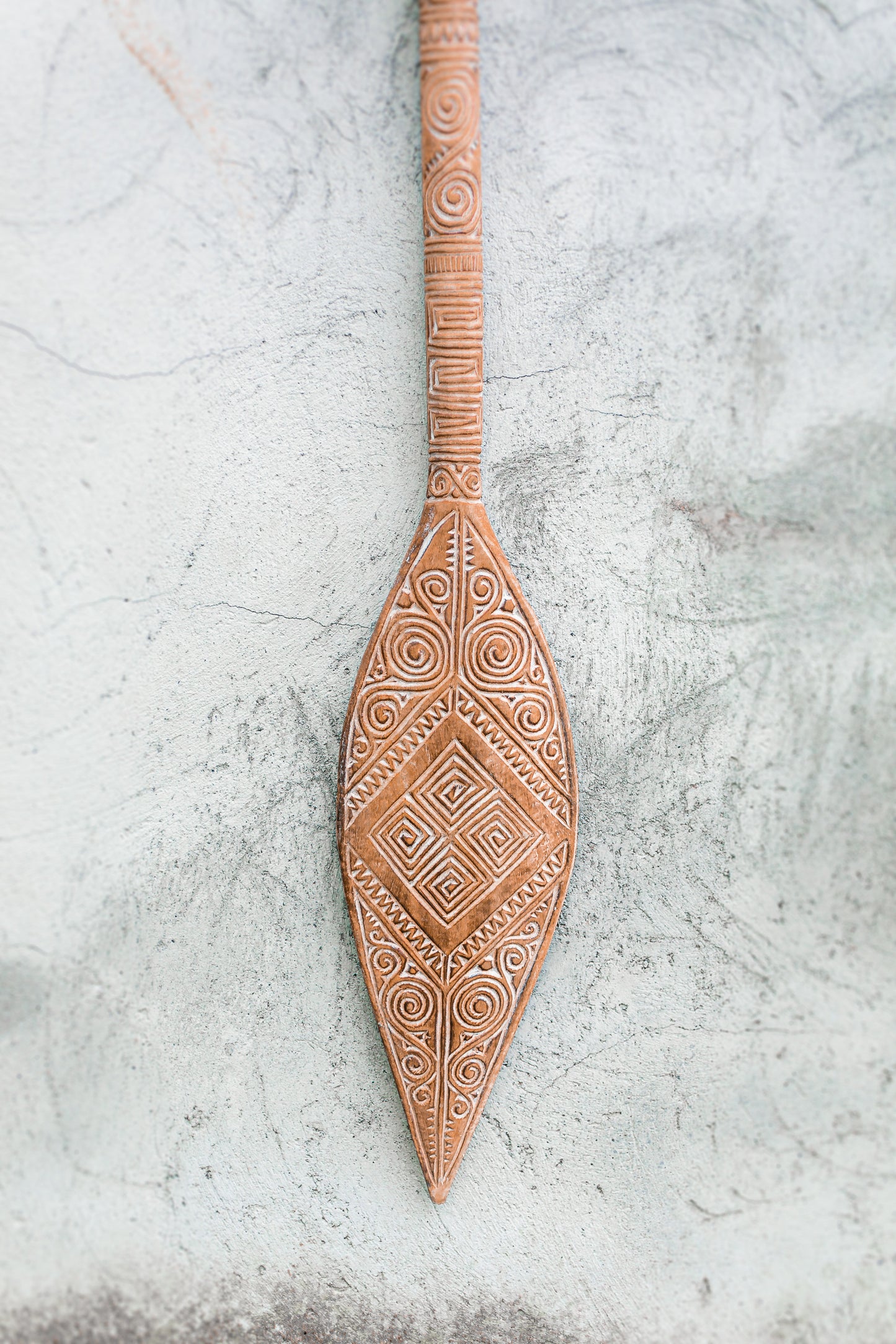 Timor Tribal Hand Carved Oars - Medium - Style 01 - Indoor Decor- Decorcorner