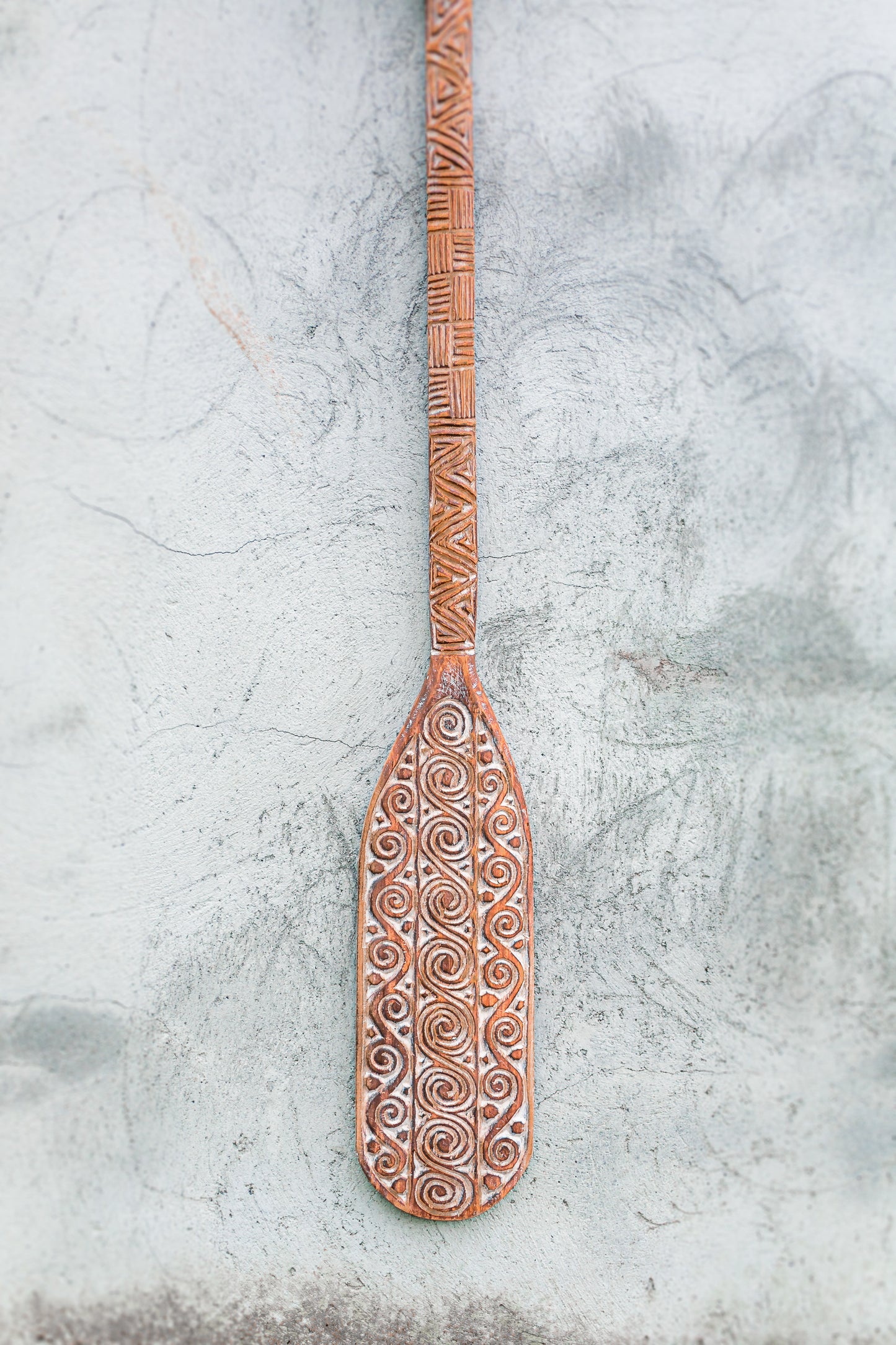 Medium size Timor Tribal Hand Carved wooden Oars made from Indonesia to decorate your indoor space with elegance - home decor - indoor decor - interior decor - wall decor - wall hanging decoration